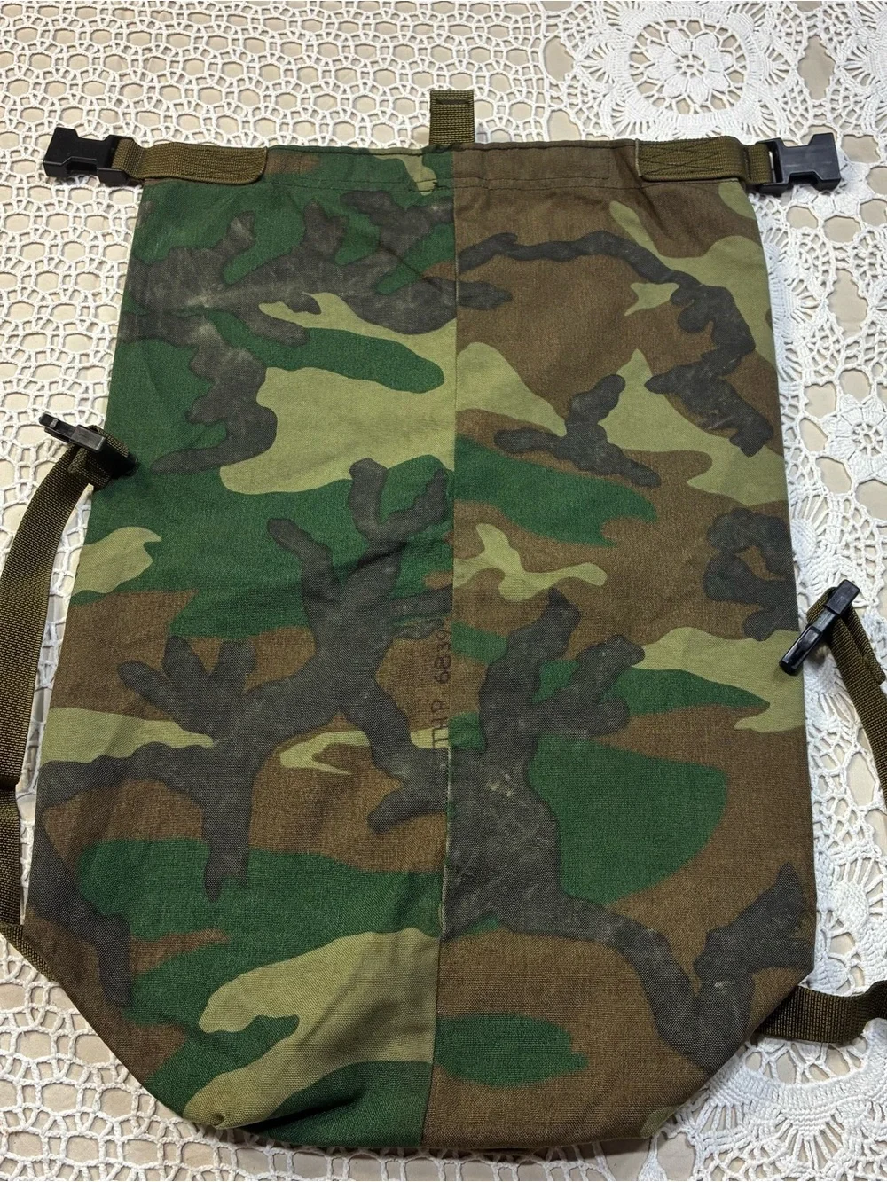 Military Issue Raleigh Industries Protective Ensemble Carrying Bag Woodland Camo
